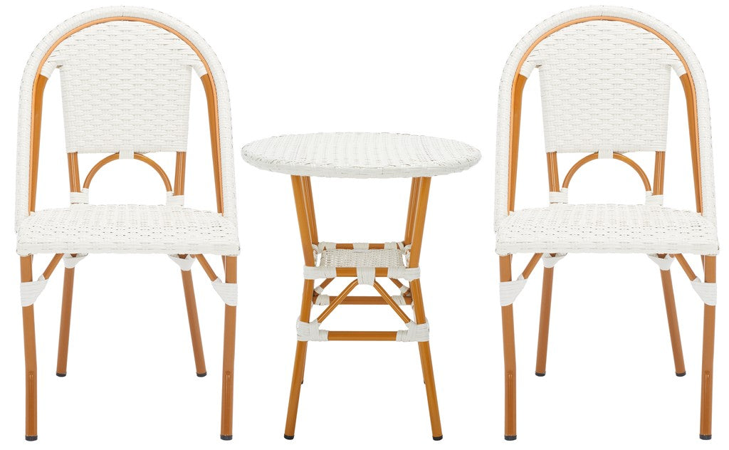 Safavieh California 3 Piece Bistro Set, PAT9505 - White