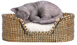 Safavieh Sarge Pet Bed W/ Cushion, PET1802 - Beige / Natural