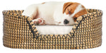 Safavieh Sarge Pet Bed W/ Cushion, PET1802 - Beige / Natural