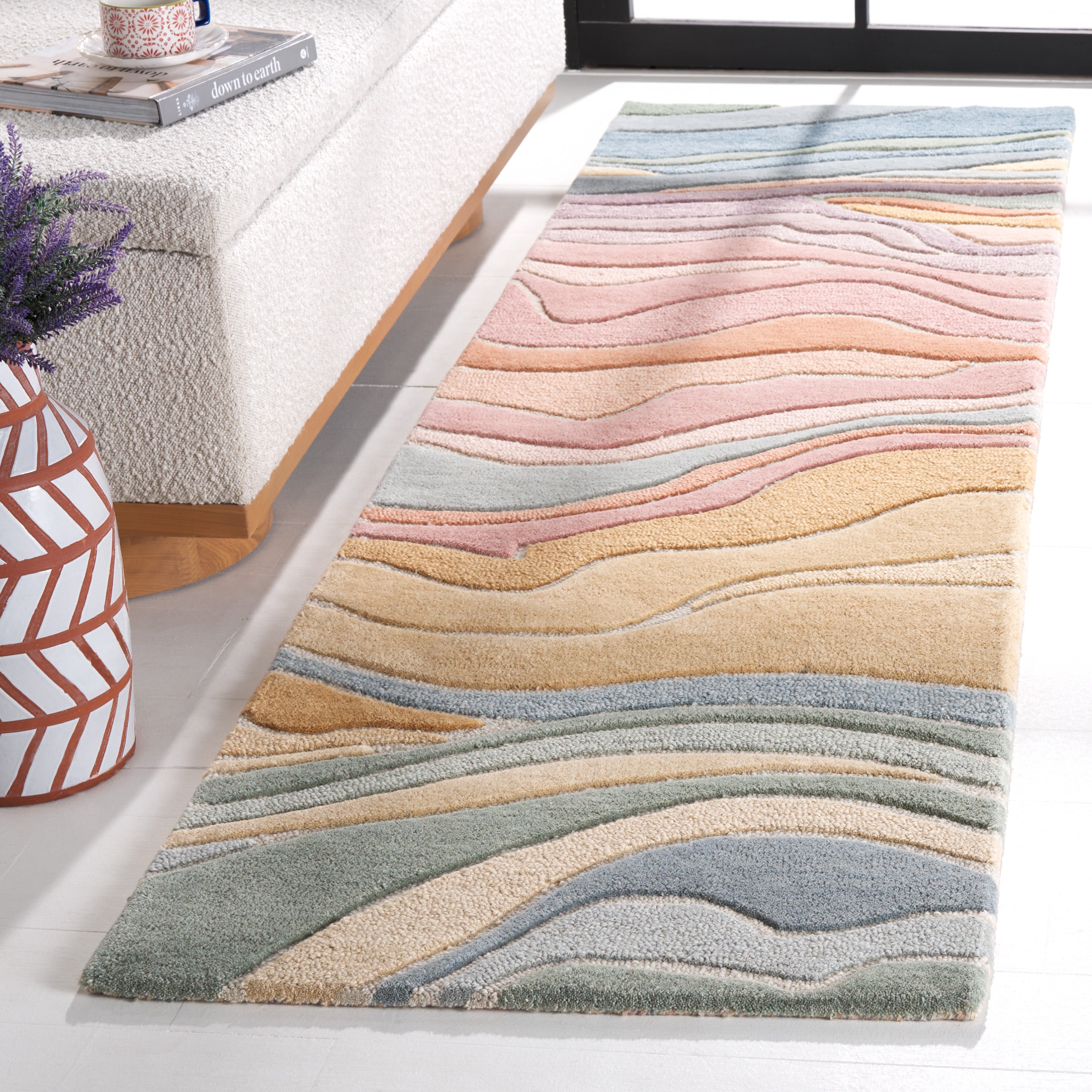 Safavieh Rodeo Drive 451 Rug, RD451 - Blue / Blush