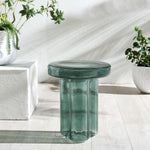 Safavieh Couture Patterson Glass Accent Table, SFV1201 - Green