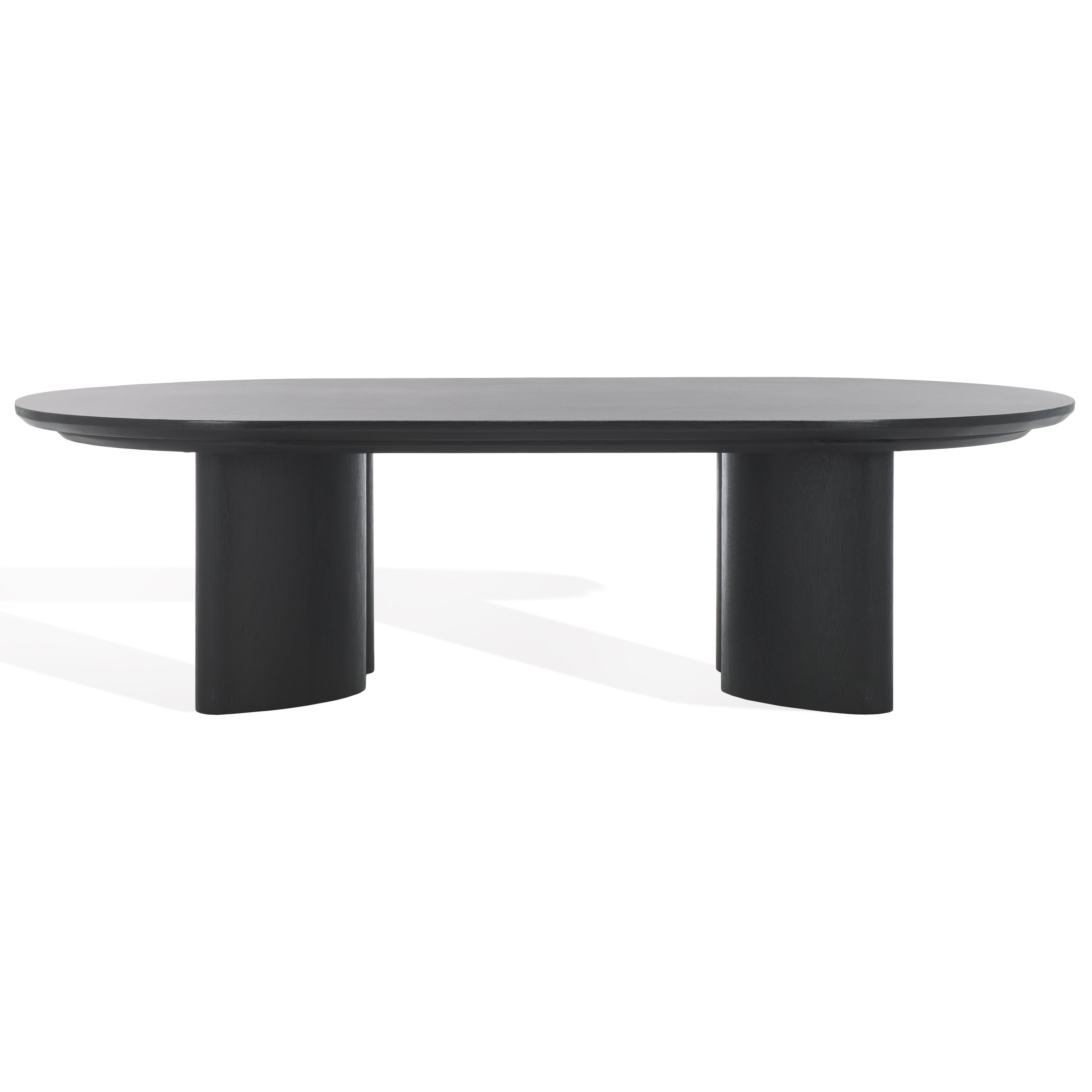 Safavieh Couture Barnard Oval Wood Coffee Table, SFV1701 - Black