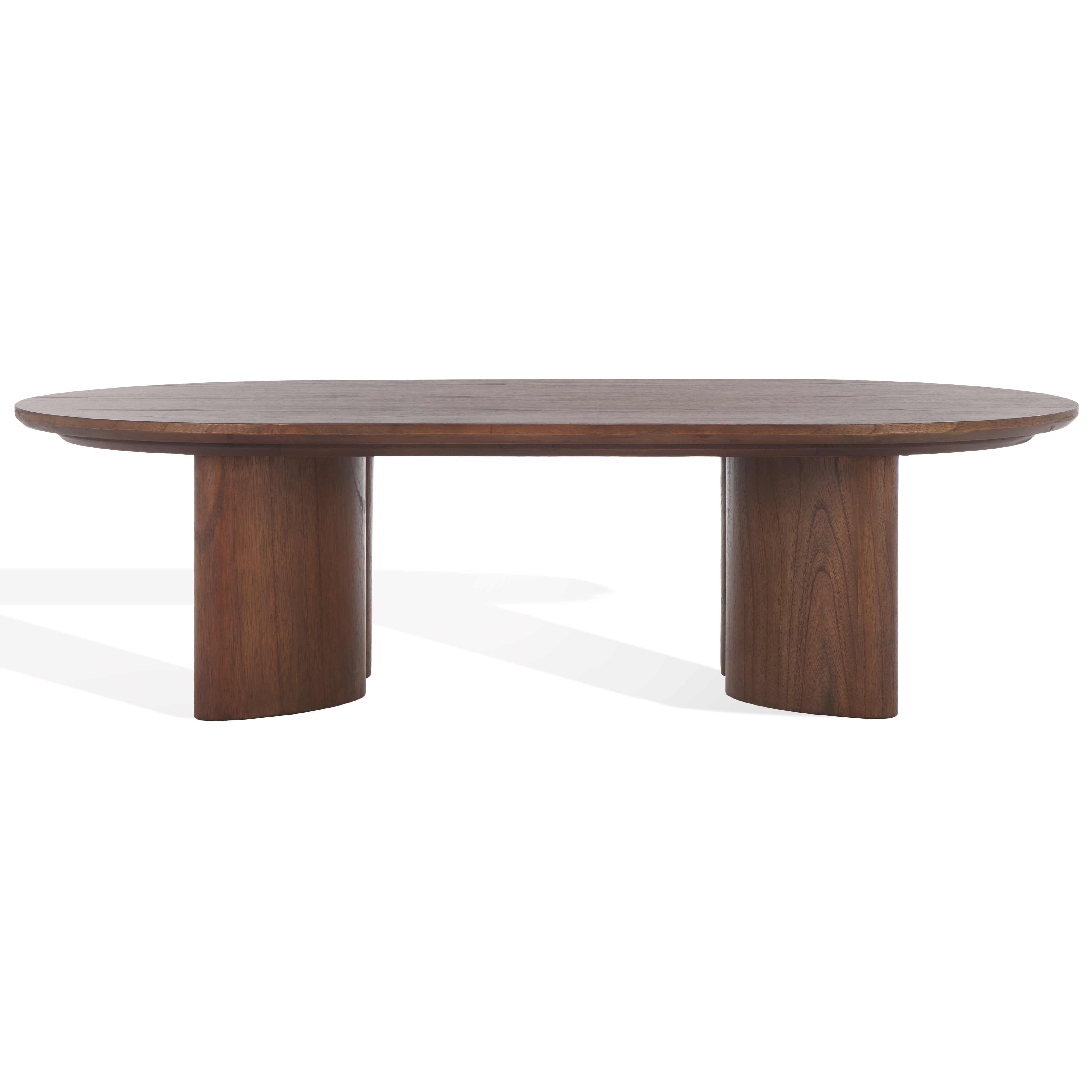 Safavieh Couture Barnard Oval Wood Coffee Table, SFV1701 - Walnut