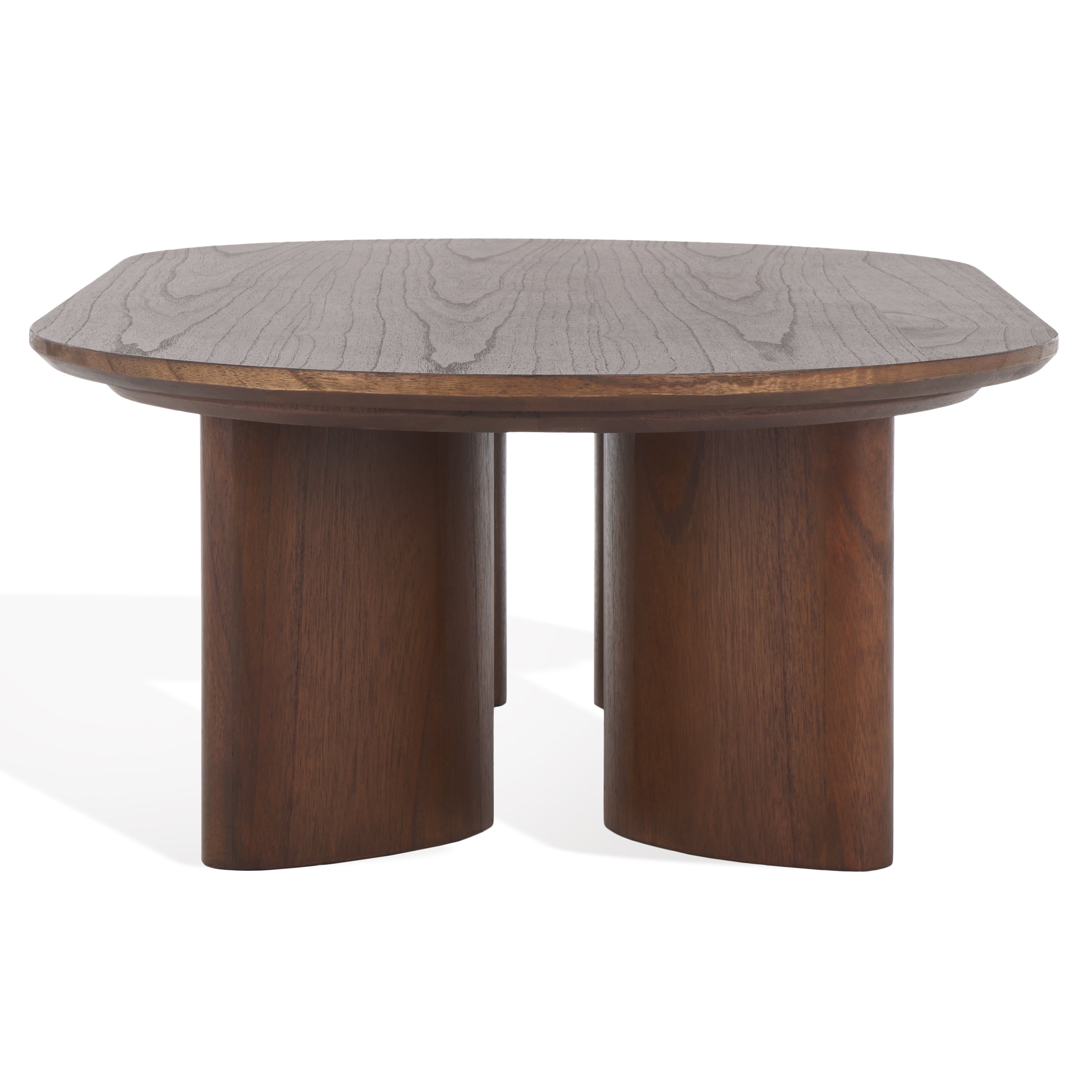 Safavieh Couture Barnard Oval Wood Coffee Table, SFV1701 - Walnut