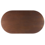 Safavieh Couture Barnard Oval Wood Coffee Table, SFV1701 - Walnut