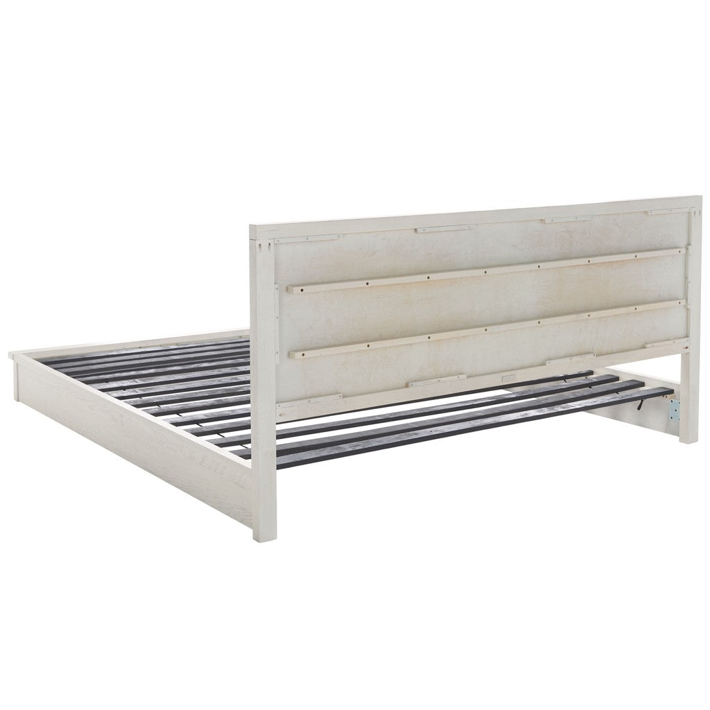 Safavieh Couture Deirdra Wood Bed, SFV2140 - White Washed