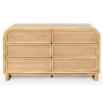 Safavieh Couture Dinah 6 Drawer Wood Dresser, SFV2162 - Natural