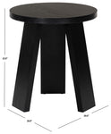 Safavieh Couture Julianna Wood Accent Table, SFV2165 - Black