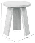 Safavieh Couture Julianna Wood Accent Table, SFV2165 - White Wash