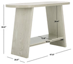 Safavieh Couture Julianna Wood Console Table, SFV2166 - White Wash