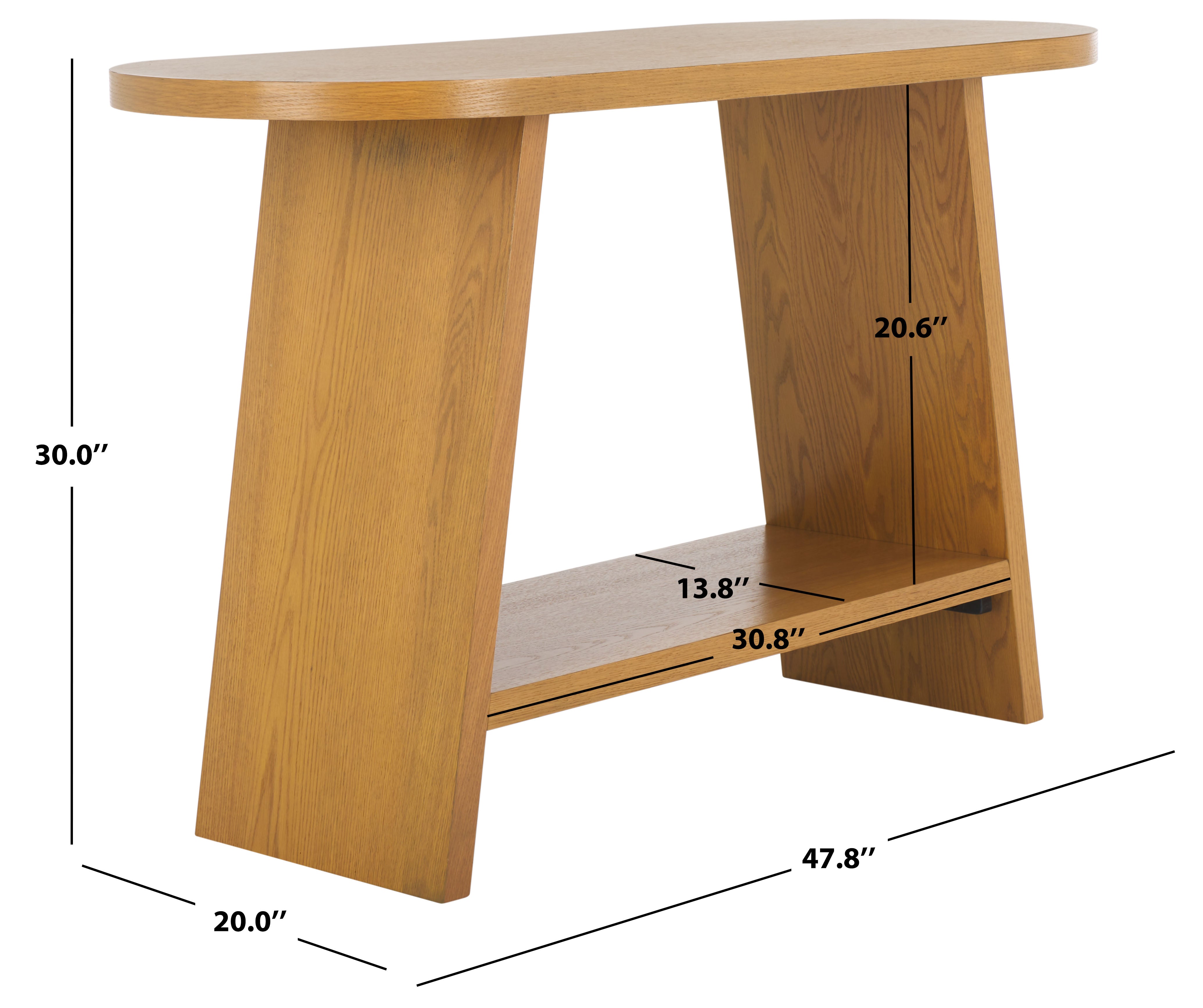 Safavieh Couture Julianna Wood Console Table, SFV2166 - Natural