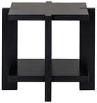 Safavieh Couture Quigley Square Wood Accent Table, SFV2167 - Black