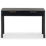 Safavieh Couture Gabrietta 2 Drawer Wood Desk, SFV2188 - Black / Gold