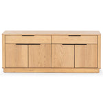 Safavieh Couture Gabrietta Wood TV Stand, SFV2189 - Natural / Black