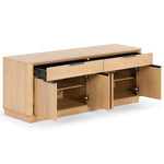 Safavieh Couture Gabrietta Wood TV Stand, SFV2189 - Natural / Black