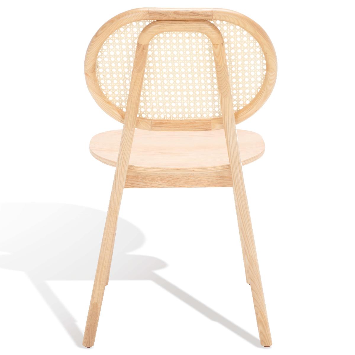 Safavieh Couture Kristianna Rattan Back Dining Chair(Set of 2) , SFV4127 - Natural