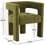 Safavieh Couture Deandre Contemporary Dining Chair - Olive Green