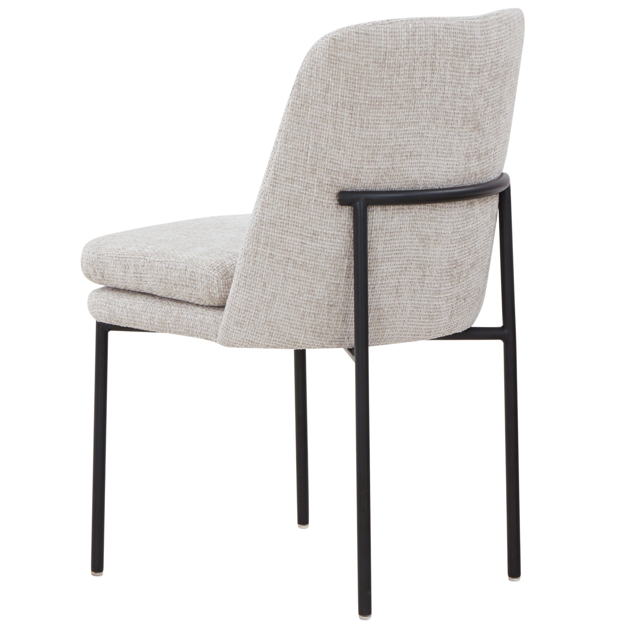 Safavieh Couture Tamarie Chenille Dining Chair, SFV4835 - Light Grey / Black