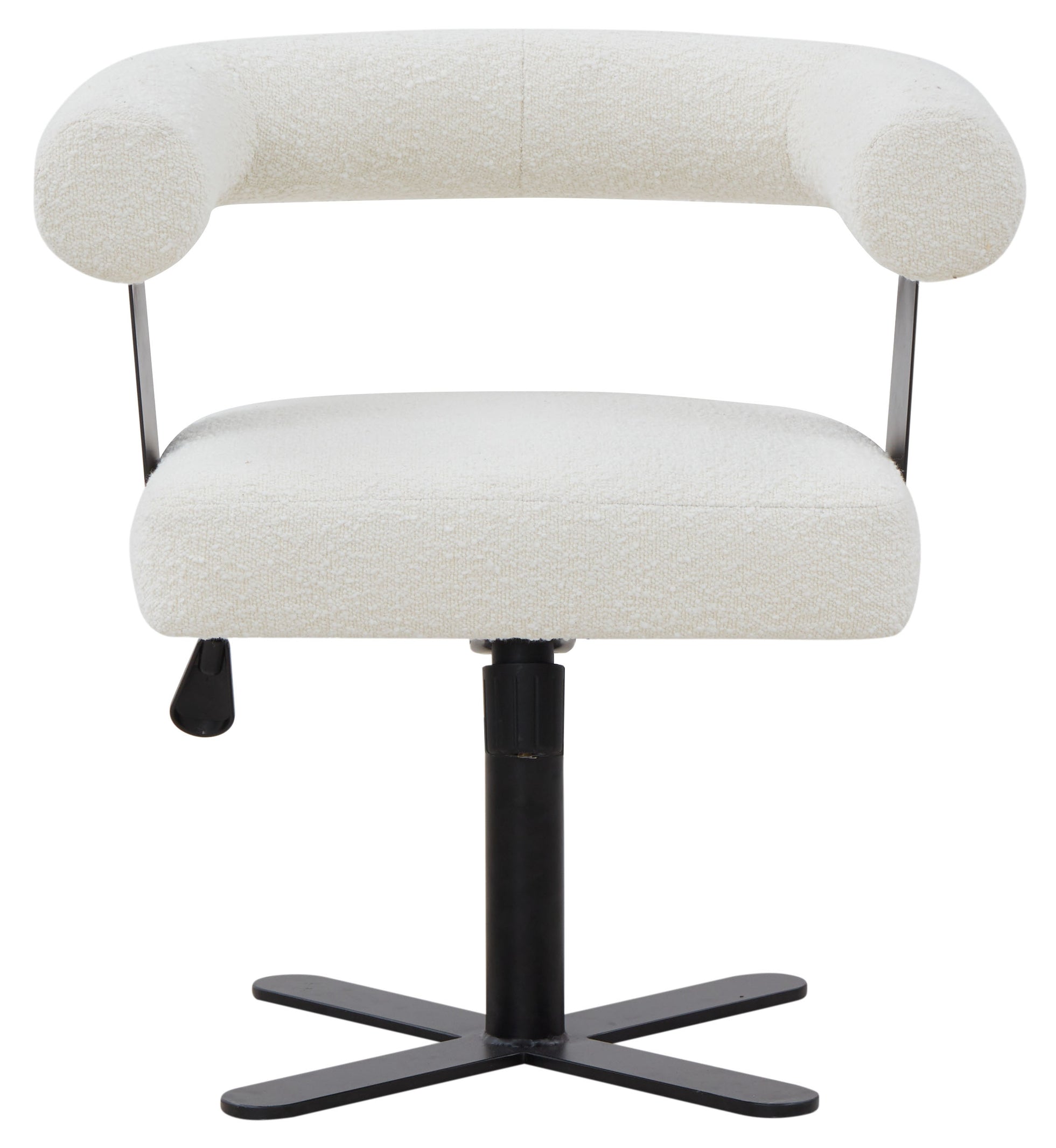 Safavieh Couture Baron Adjustable Swivel Desk Chair, SFV4843 - Ivory / Black