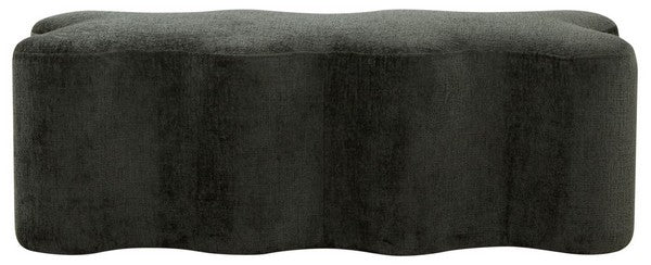 Safavieh Couture Jacqualessa Chenille Bench, SFV4849 - Dark Green