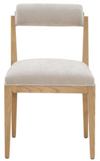 Safavieh Couture Oaklie Rolled Back Dining Chair, SFV4850 - Taupe / Natural