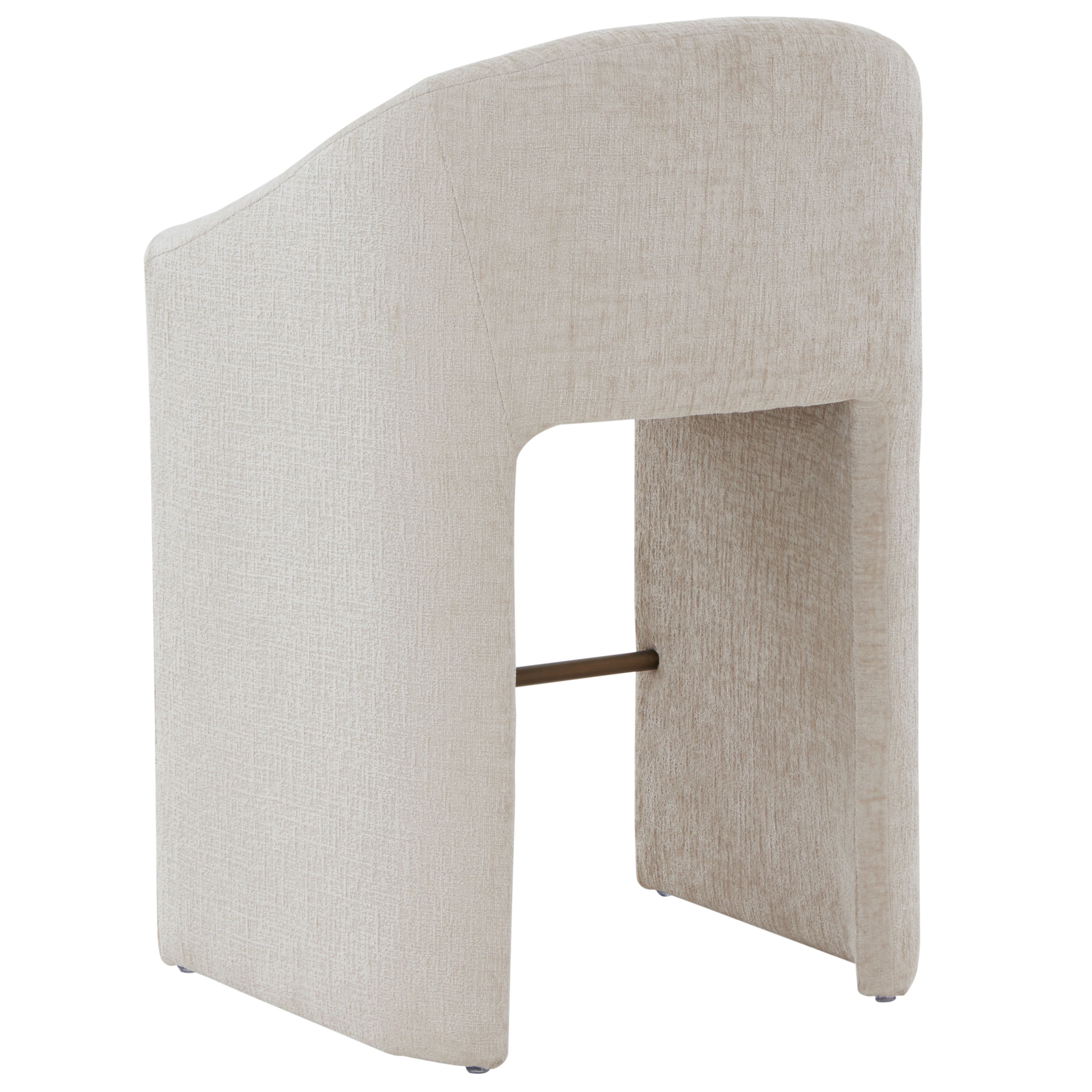 Safavieh Couture Kagan Chenille Barstool, SFV4858 - Cream