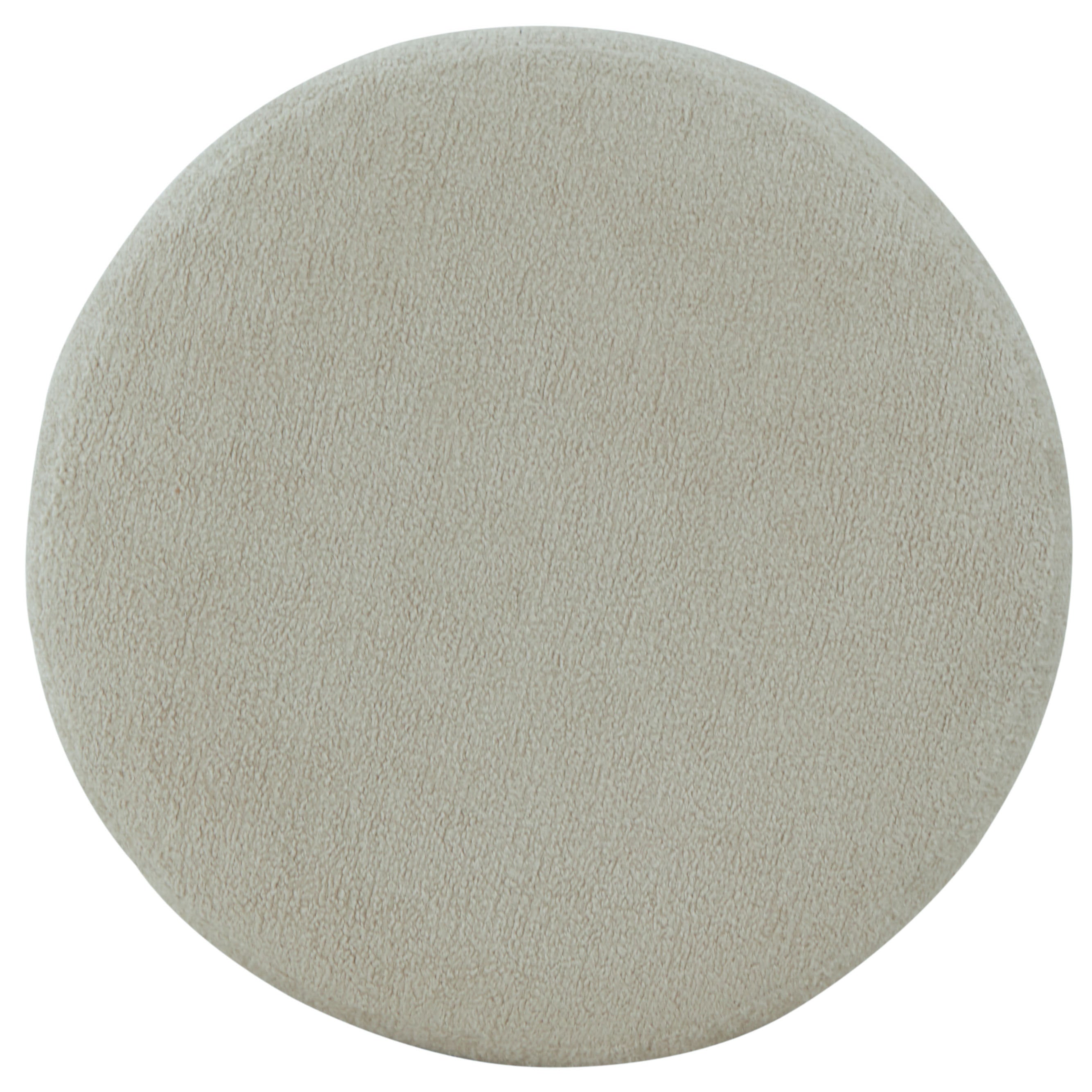 Safavieh Couture Nikolas Round Boucle Ottoman, SFV4862 - Taupe / Natural