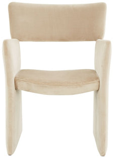 Safavieh Couture Jayke Velvet Dining Chair, SFV5100 - Light Brown