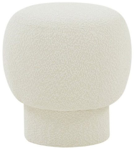 Safavieh Couture Leboeff Round Ottoman, SFV5101 - Ivory