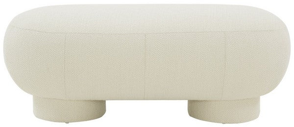 Safavieh Couture Zaydie Upholstered Bench, SFV5103 - Ivory