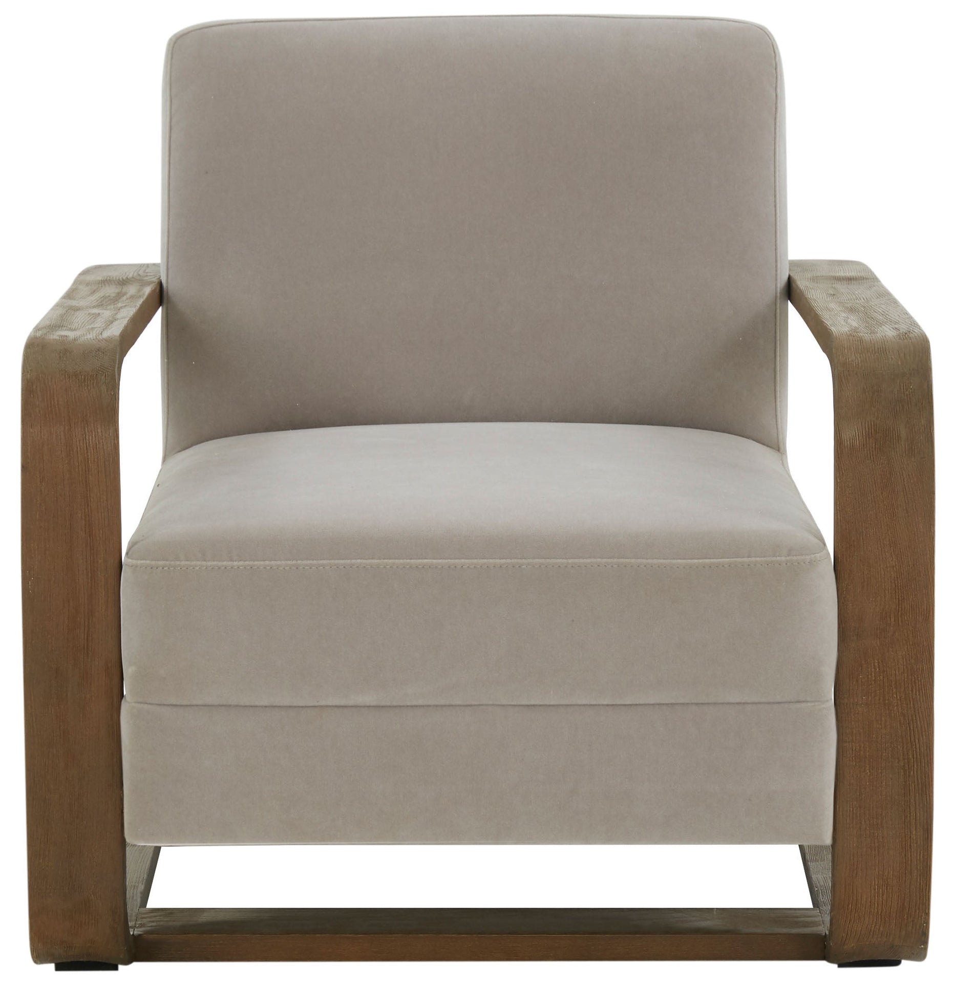 Safavieh Couture Jayshaw Wood Frame Accent Chair, SFV5107 - Grey/ Brown