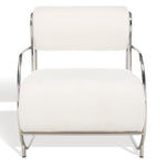 Safavieh Couture Bethann Metal Frame Accent Chair, SFV5130 - White / Silver