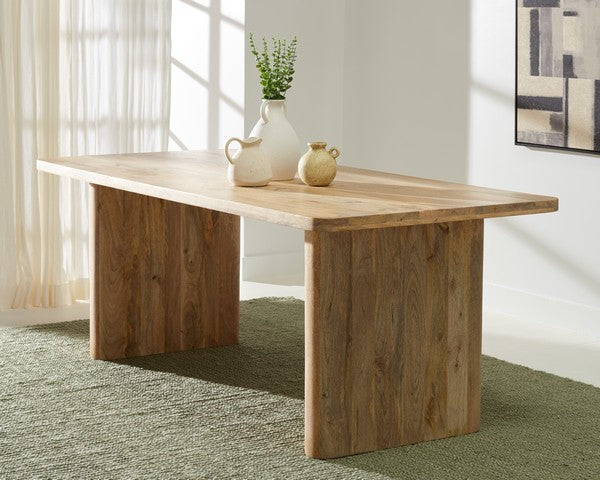 Safavieh Couture Hewlett Wood 80" Dining Table, SFV5749 - Natural