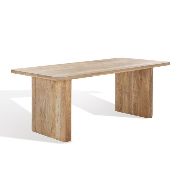 Safavieh Couture Hewlett Wood 80" Dining Table, SFV5749 - Natural