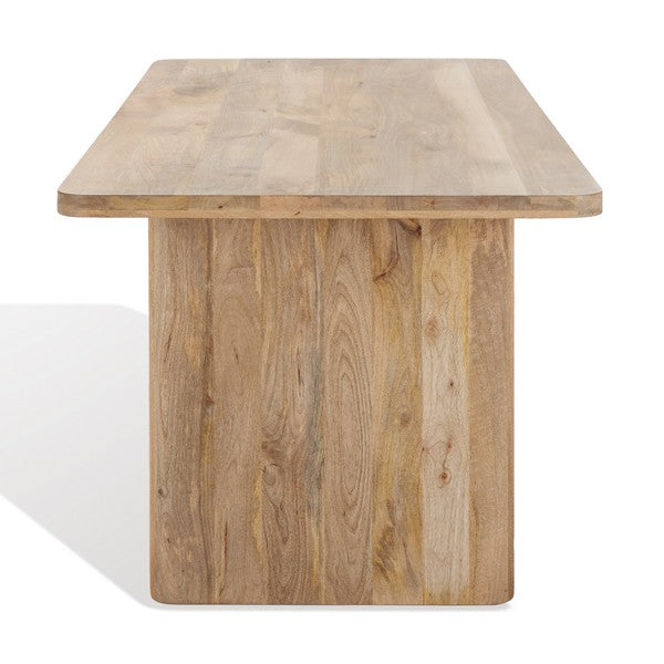 Safavieh Couture Hewlett Wood 80" Dining Table, SFV5749 - Natural