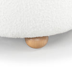 Safavieh Couture Becka Round Boucle Storage Ottoman, SFV6100 - Ivory / Natural