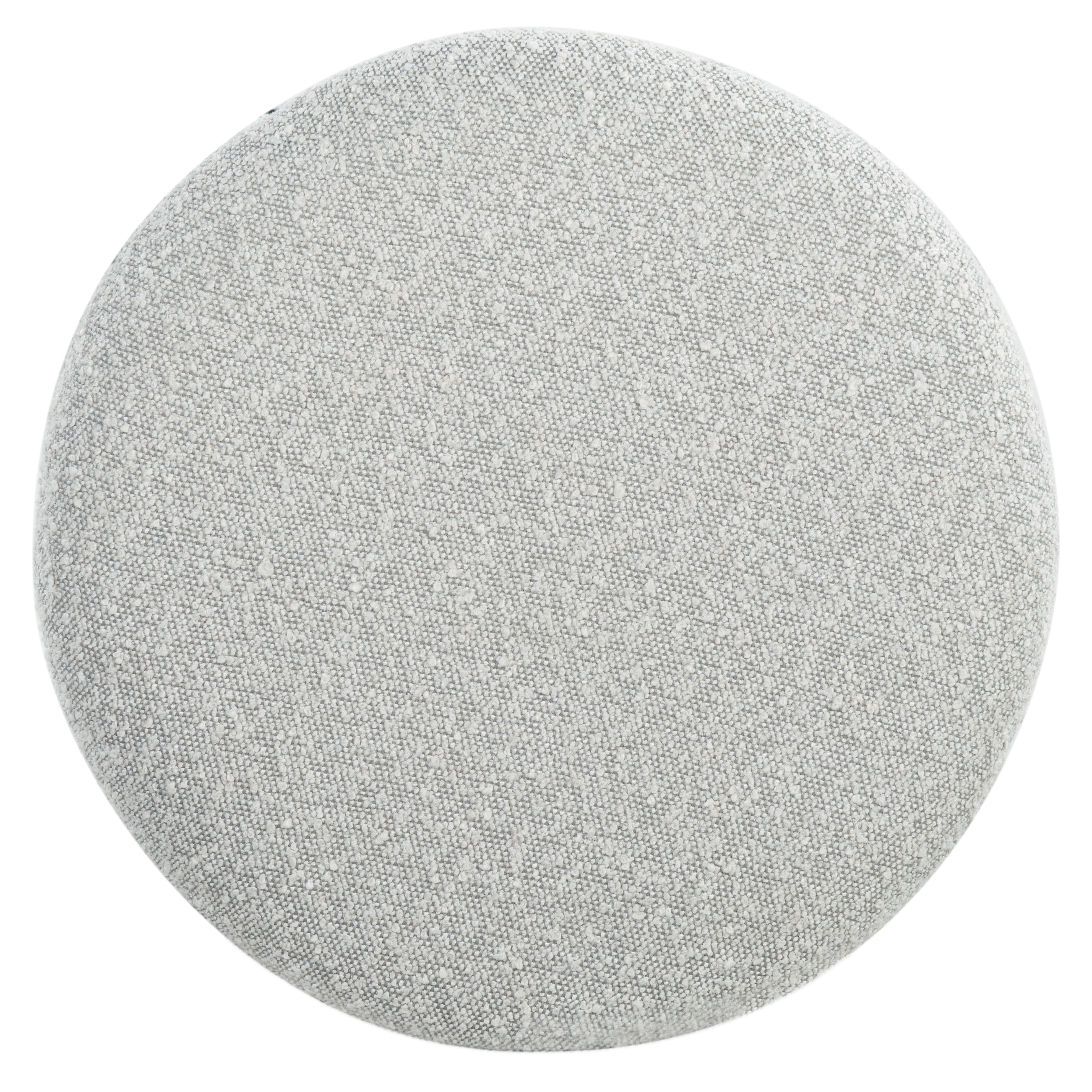 Safavieh Couture Becka Round Boucle Storage Ottoman, SFV6100 - Grey / Natural