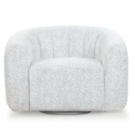 Safavieh Couture Demetri Boucle Swivel Chair, SFV6108 - White / Black