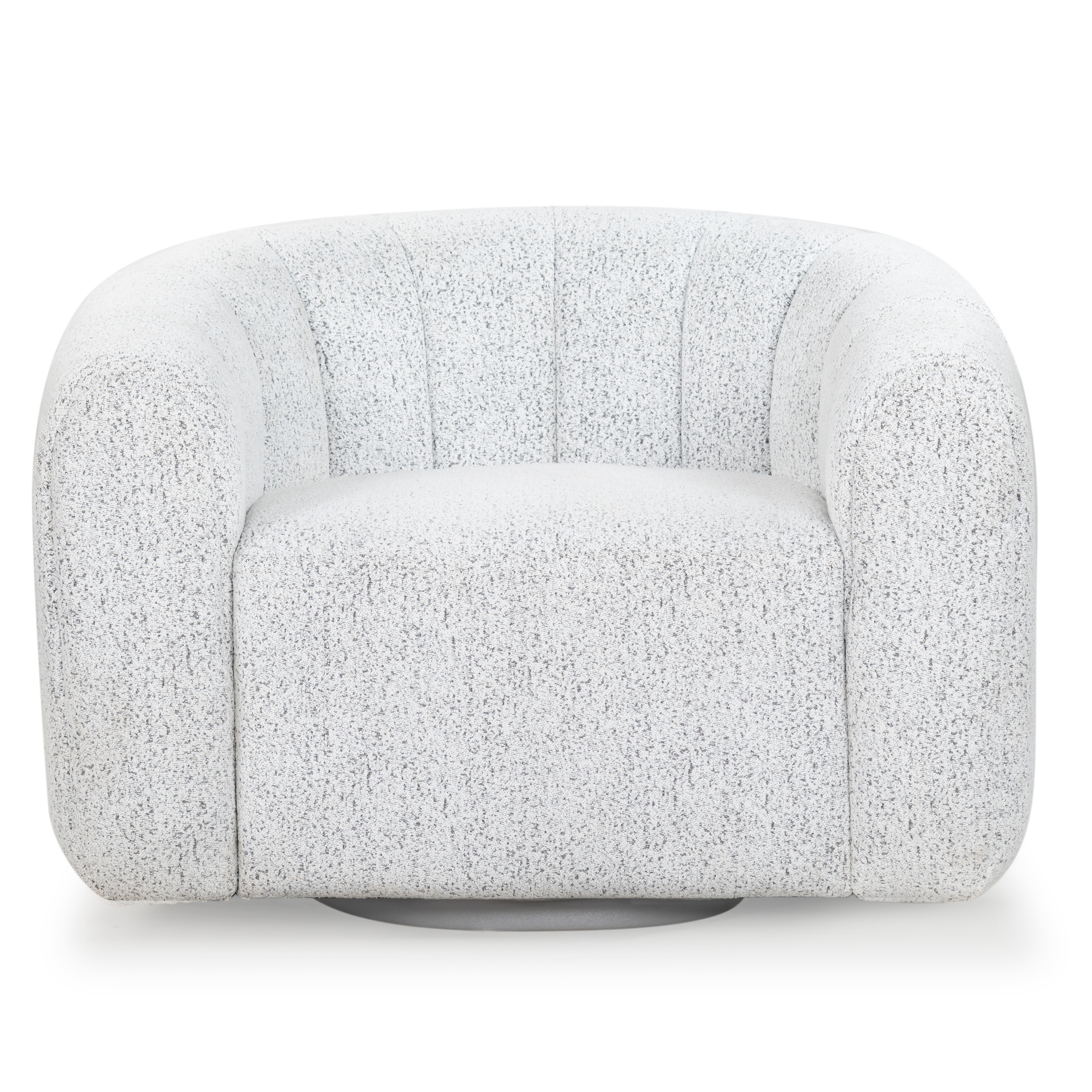 Safavieh Couture Demetri Boucle Swivel Chair, SFV6108 - White / Black