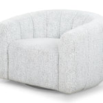 Safavieh Couture Demetri Boucle Swivel Chair, SFV6108 - White / Black