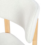 Safavieh Couture Trystan Boucle Dining Chair, SFV7233 - Ivory / Natural