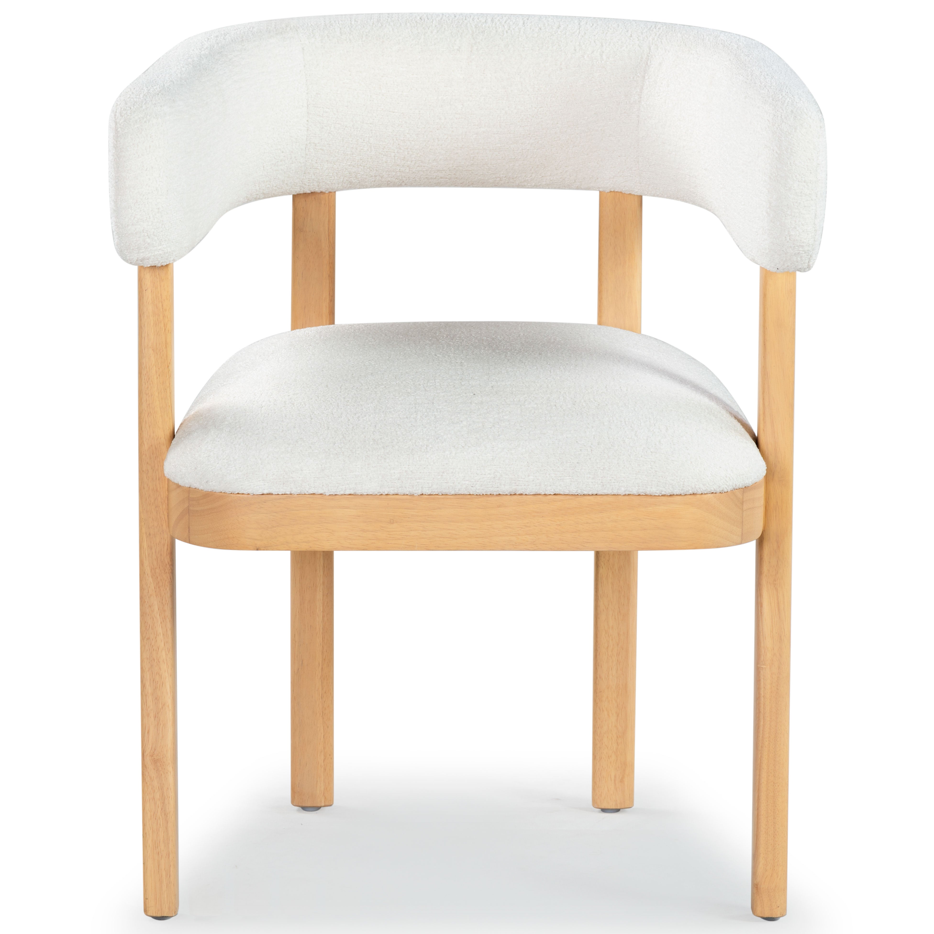 Safavieh Couture Trystan Boucle Arm Chair, SFV7234 - Ivory / Natural