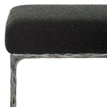 Safavieh Couture Mandy Boucle And Metal Bench, SFV9527 - Black