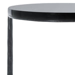 Safavieh Couture Marylou Marble Top Drink Table, SFV9531 - Black / Black