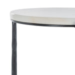 Safavieh Couture Marylou Marble Top Drink Table, SFV9531 - Black / White