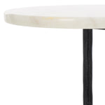 Safavieh Couture Fabrianna Marble Top Drink Table, SFV9533 - Black / White