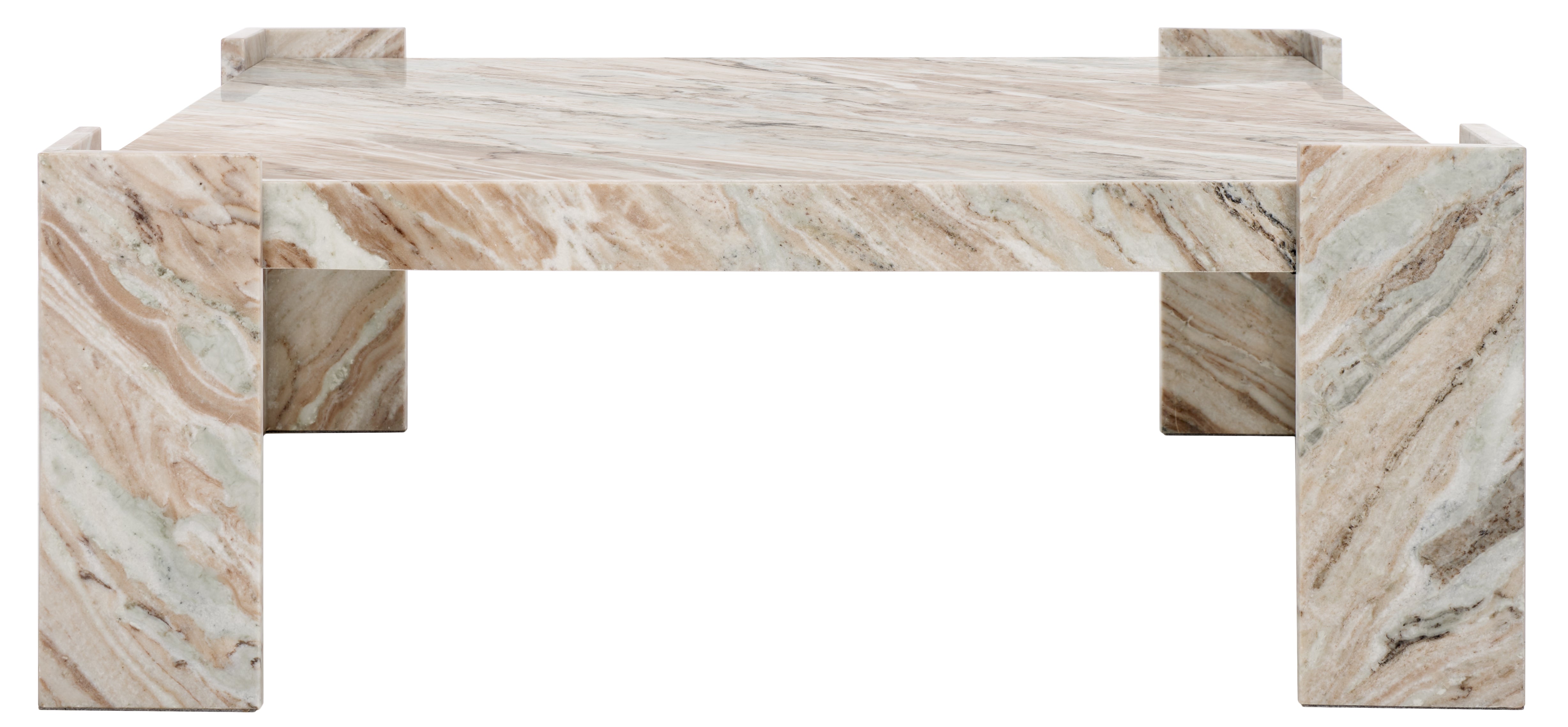 Safavieh Couture Catayana Marble Coffee Table, SFV9711 - White / Brown