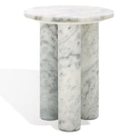 Safavieh Couture Giabella 3 Leg Marble Accent Table, SFV9715 - White