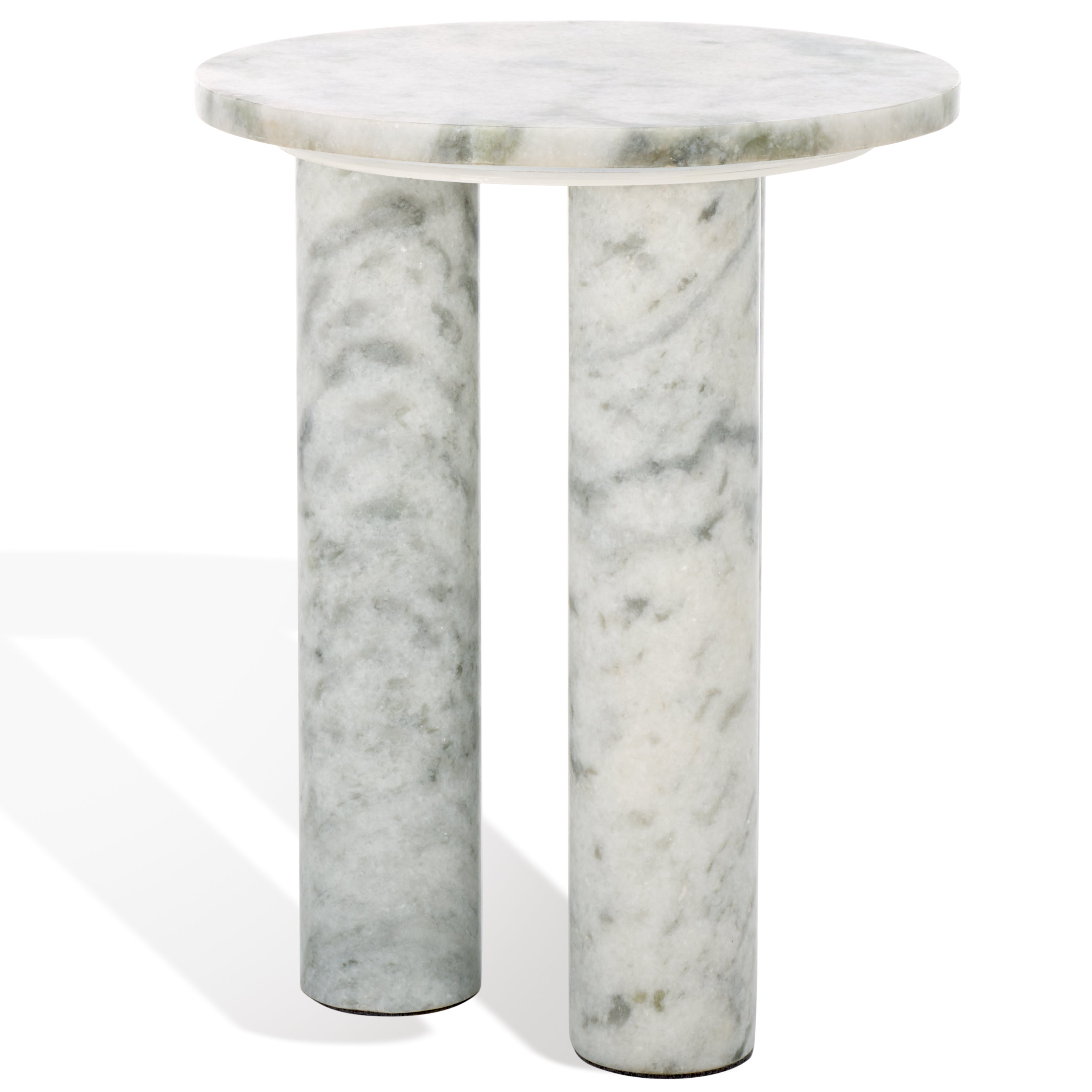 Safavieh Couture Giabella 3 Leg Marble Accent Table, SFV9715 - White