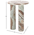 Safavieh Couture Giabella 3 Leg Marble Accent Table, SFV9715 - White